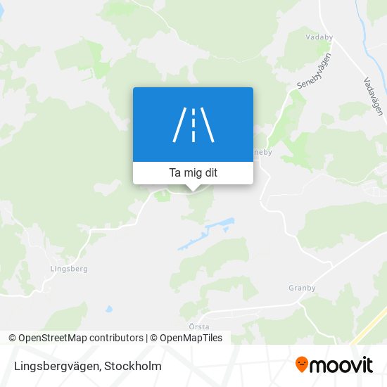 Lingsbergvägen karta