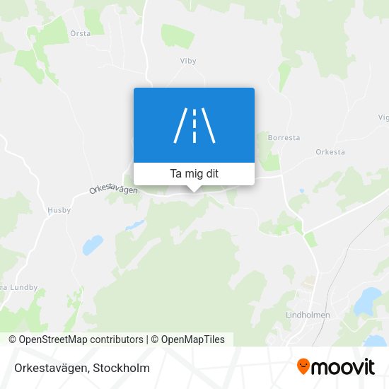Orkestavägen karta