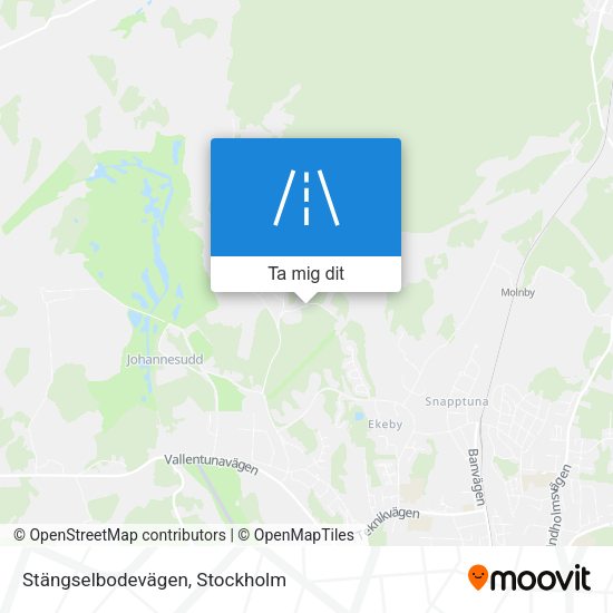 Stängselbodevägen karta