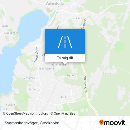 Svampskogsvägen karta