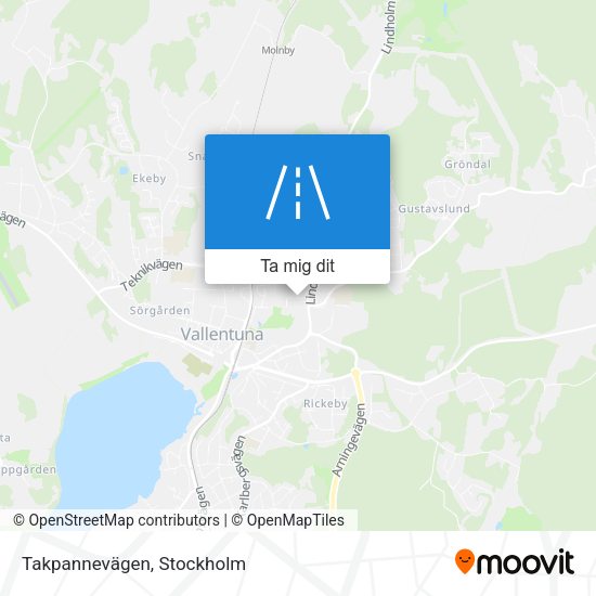 Takpannevägen karta