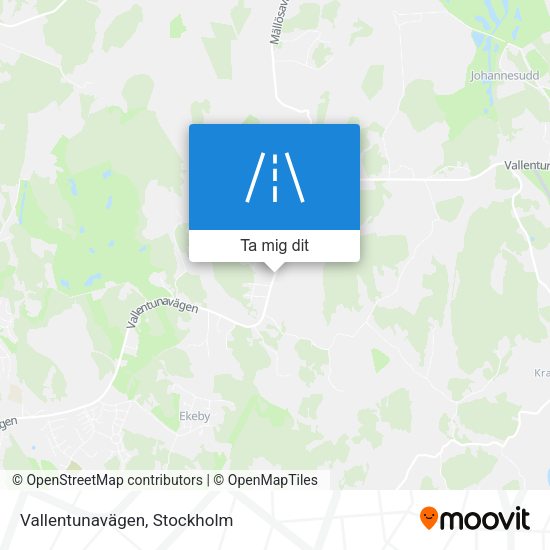 Vallentunavägen karta