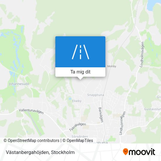 Västanbergahöjden karta