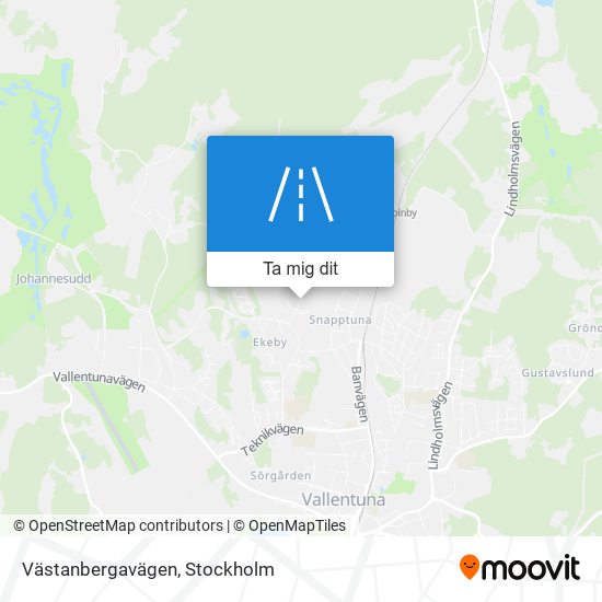 Västanbergavägen karta