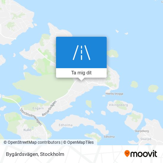 Bygårdsvägen karta