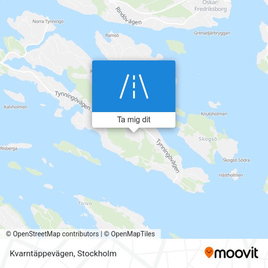 Kvarntäppevägen karta