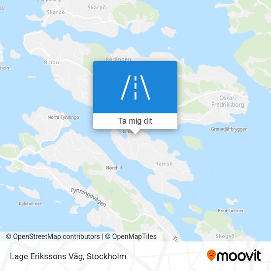 Lage Erikssons Väg karta