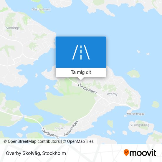 Överby Skolväg karta