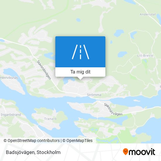 Badsjövägen karta