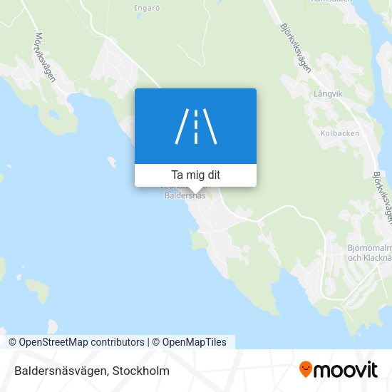 Baldersnäsvägen karta