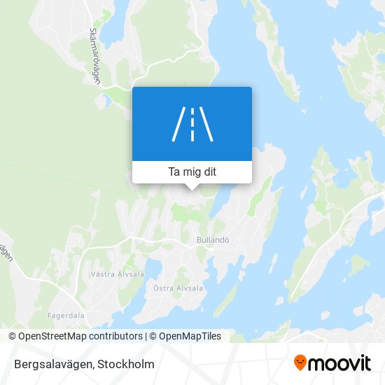 Bergsalavägen karta