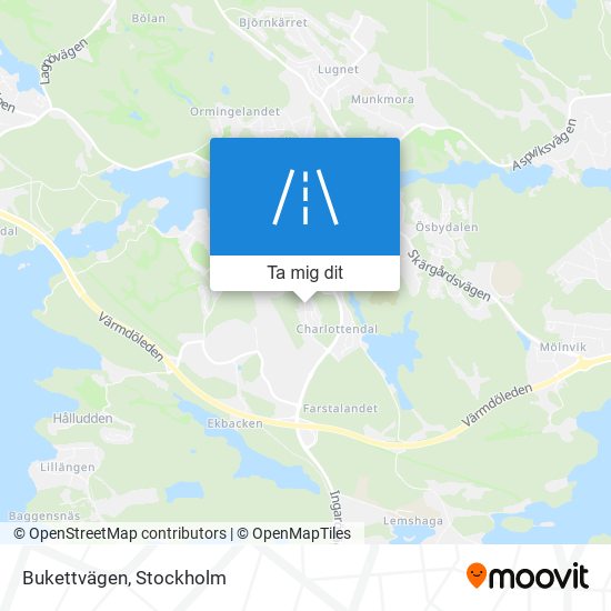 Bukettvägen karta