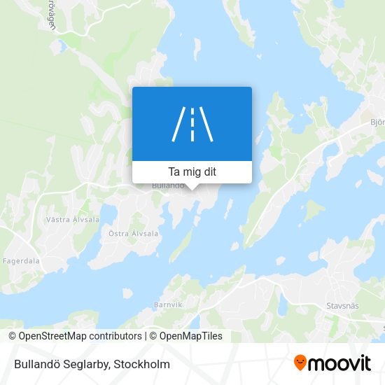 Bullandö Seglarby karta