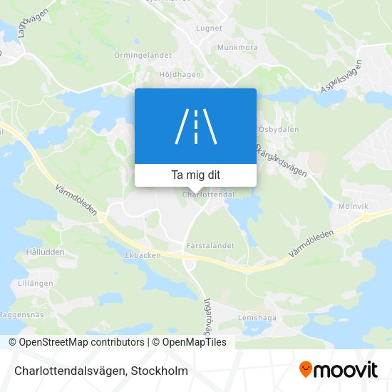 Charlottendalsvägen karta