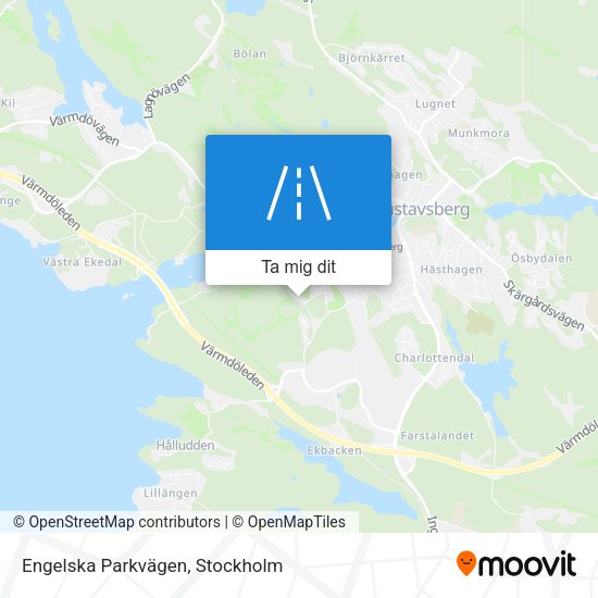 Engelska Parkvägen karta