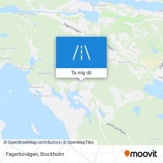 Fagerbovägen karta