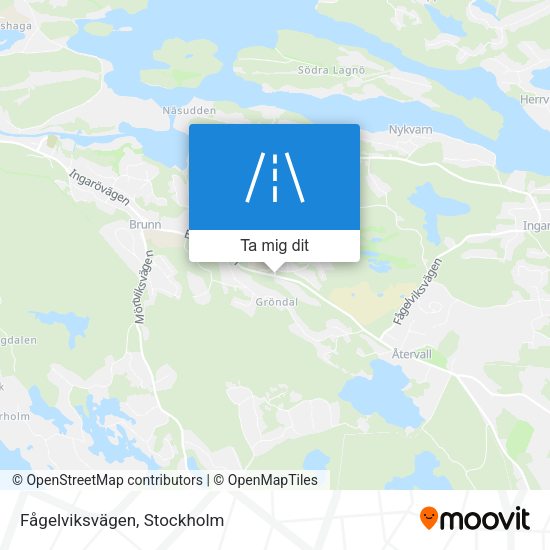 Fågelviksvägen karta