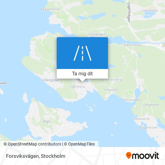 Forsviksvägen karta