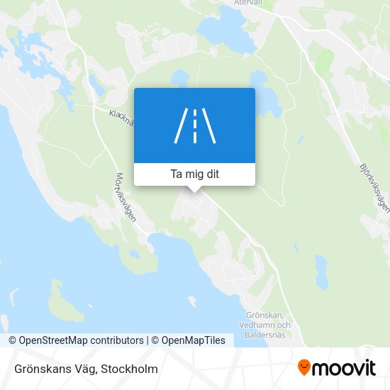 Grönskans Väg karta
