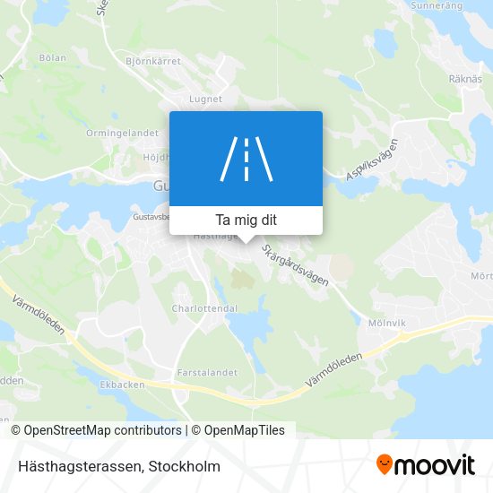 Hästhagsterassen karta