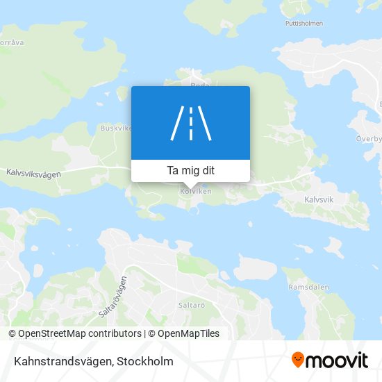 Kahnstrandsvägen karta