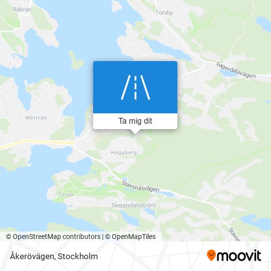 Åkerövägen karta