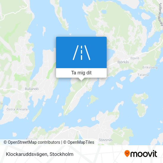 Klockaruddsvägen karta