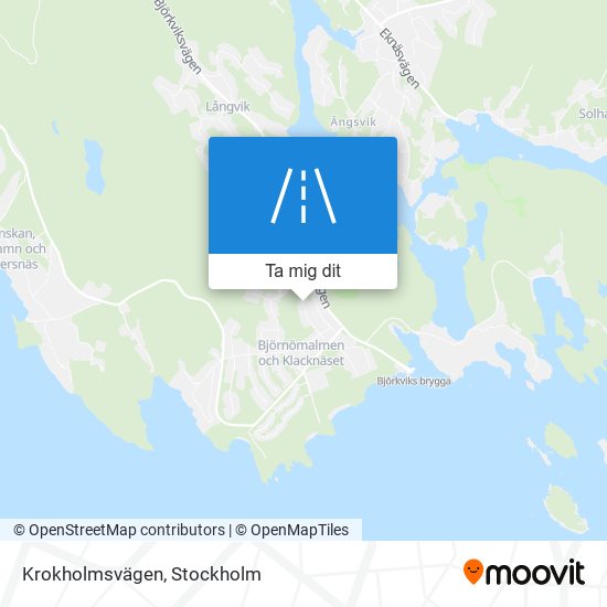 Krokholmsvägen karta