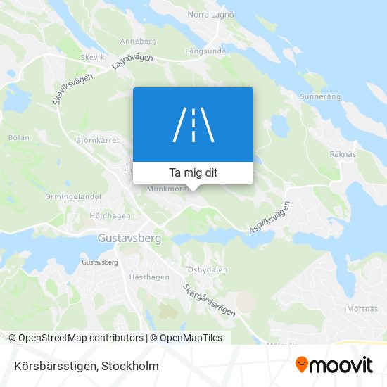 Körsbärsstigen karta