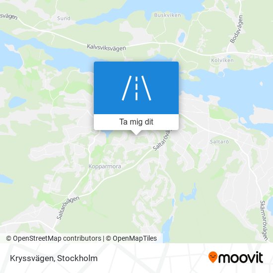 Kryssvägen karta