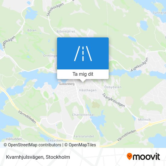 Kvarnhjulsvägen karta