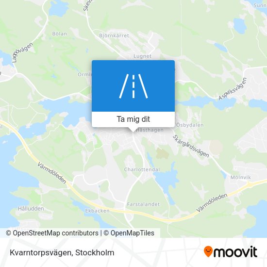 Kvarntorpsvägen karta