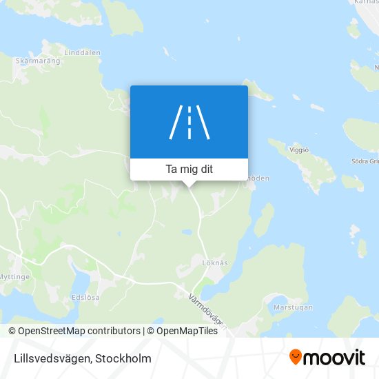 Lillsvedsvägen karta