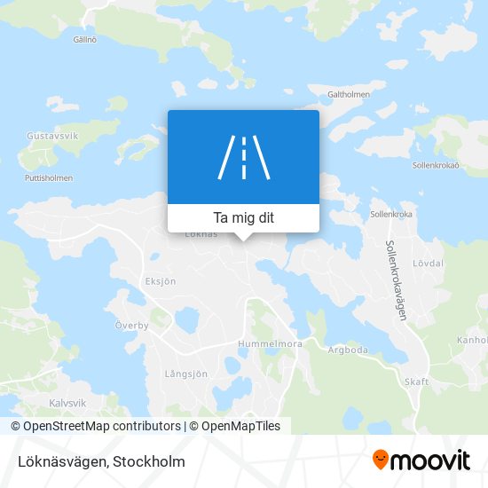 Löknäsvägen karta