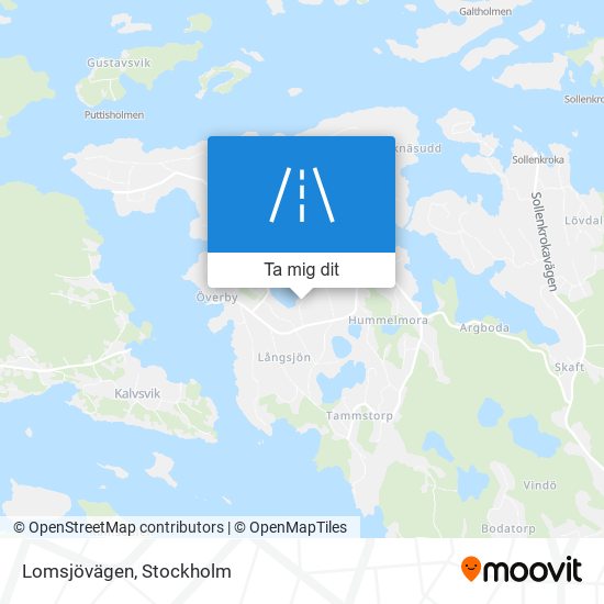 Lomsjövägen karta