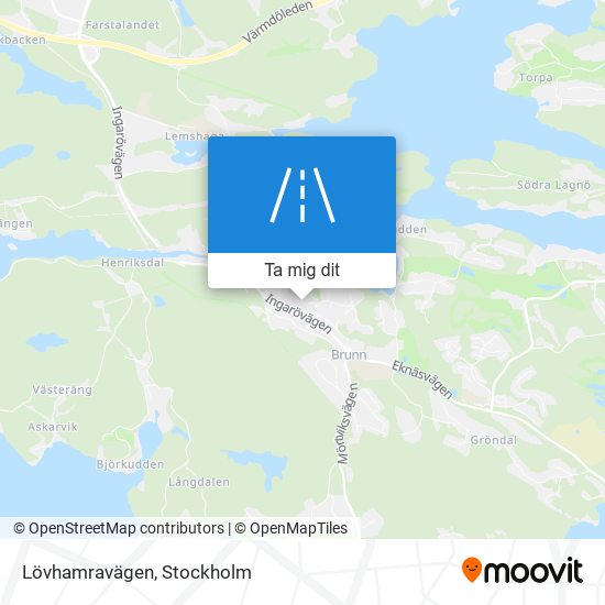 Lövhamravägen karta