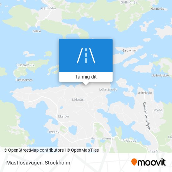 Mastlösavägen karta