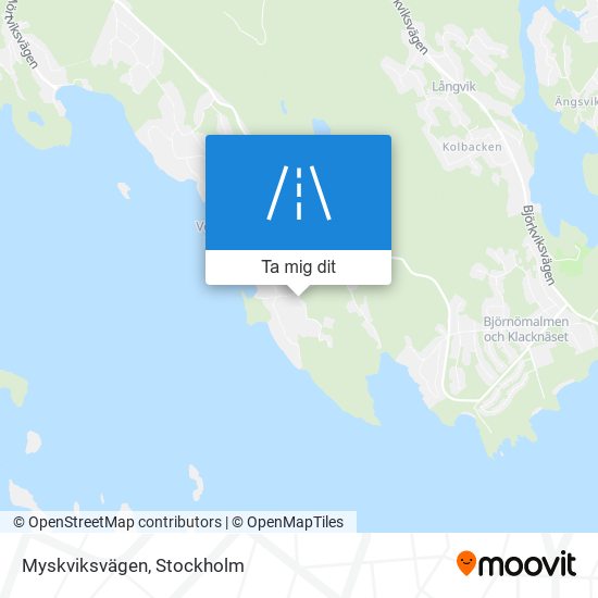 Myskviksvägen karta