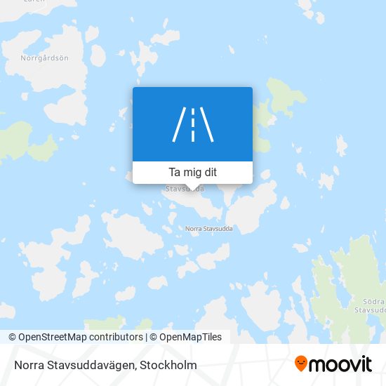 Norra Stavsuddavägen karta