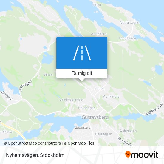 Nyhemsvägen karta