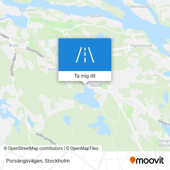 Porsängsvägen karta