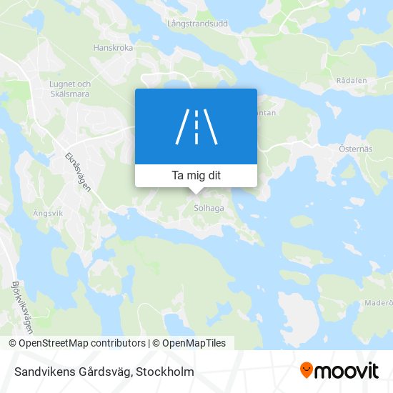 Sandvikens Gårdsväg karta