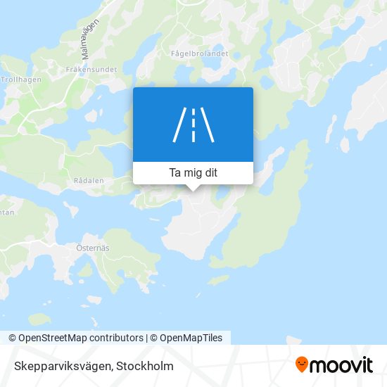 Skepparviksvägen karta