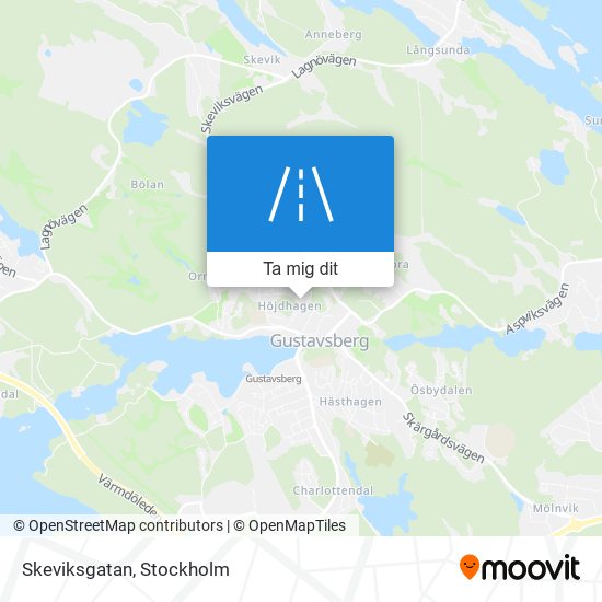 Skeviksgatan karta