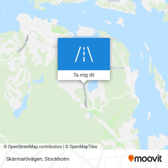 Skärmarövägen karta