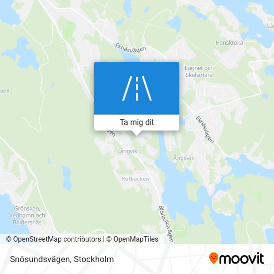 Snösundsvägen karta