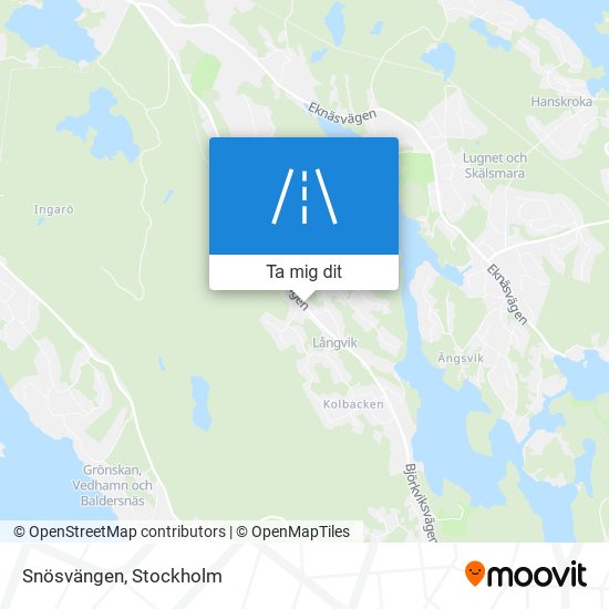 Snösvängen karta