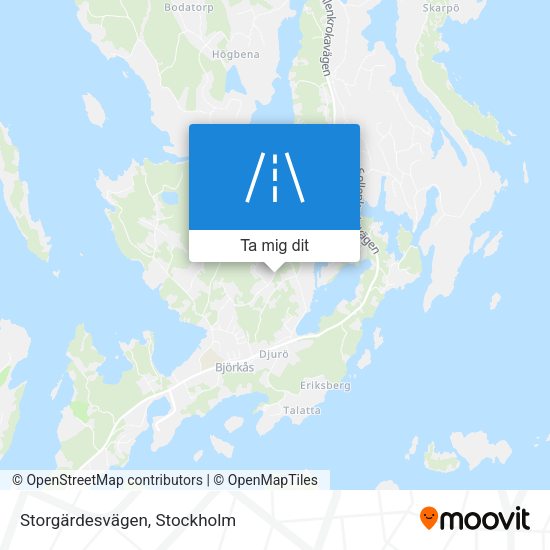 Storgärdesvägen karta