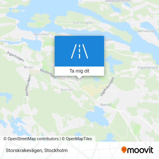 Storskrakevägen karta