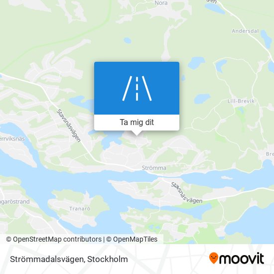 Strömmadalsvägen karta